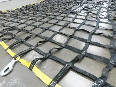 Miller 10'x 9' Nylon Cargo Net 1" Webbing w/Safety Snap Hooks