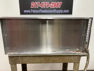 New | in-Stock Vulcan Used Vulcan 1036C 36 1/2" Countertop Cheese Melter - 208V, 3.6 kW - New Elements Salamanders & Cheese Melters Illinois US | Falcon Restaurant Supply #1374853