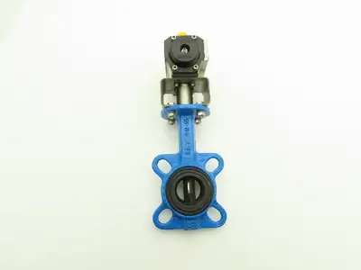 Tri-Matic AG 0004A088 1.5"x 2" Wafer Butterfly Valve w/Pneumatic Spring Actuator