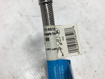WATTS lot of 4 12″Braided Stainless Hose Toilet Connector 3/8″x7/8″