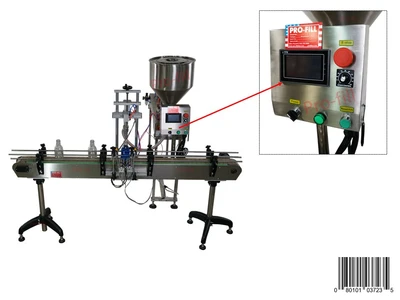 Index Gate System+Track Conveyor+Piston Filler A&E (Single & Double Head) #37235