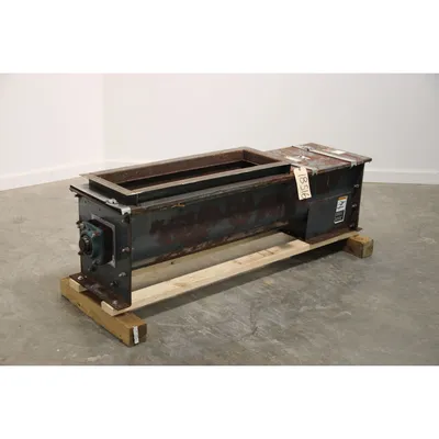 Used 12" Dia. X 5' long Carbon Steel Screw Auger Feeder [PART]