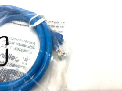 A3L791-03-BLU-S | Belkin  Cat5 Snagless Patch Cable RJ45 to RJ45 3' Length LOT OF 2 - New