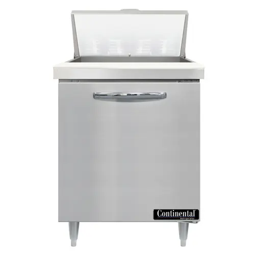 Continental D27N8 27" Designer Line Sandwich/salad Prep Table W/ Refrigerated Base, 115v