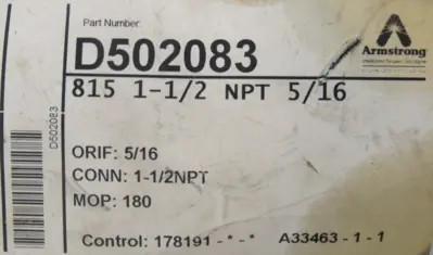 NEW ARMSTRONG D502083 STEAM TRAP 1-1/2"