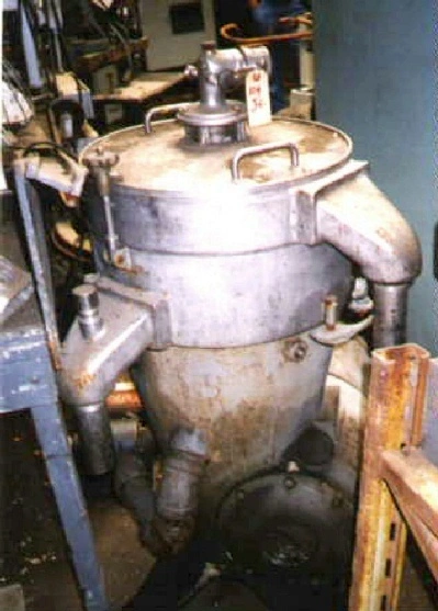De Laval AAOO solid bowl refining centrifuge, CS/SS bowl liner.