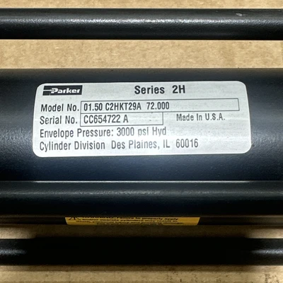 New | in-Stock Parker 01.50 C2HKT29A 72.000 Cylinders Indiana US | J&J Industrial Supply #1300176
