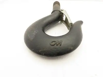 CM Lodestar 3-4 Ton Chain Hoist Upper Hook Threaded Shank w/Latch No 8