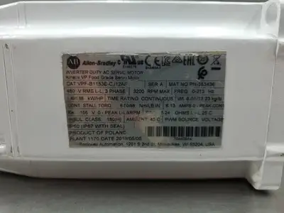 USED Allen-Bradley VPF-B1153E-CJ12AF