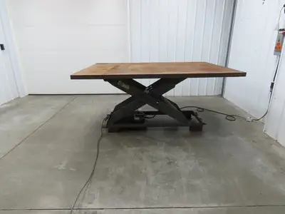 Pentalift 7P484 4000lbs Hydraulic Scissor Lift Table 48" Travel 88x60" Top 3Ph