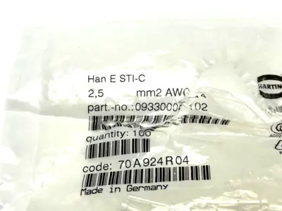 New | in-Stock HARTING 09 33 000 6102 Electrical Fittings Michigan US | Maverick Industrial Sales #1487498