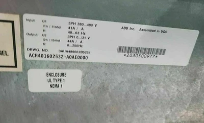 USED ABB Frequency Variable Drive