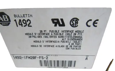 ALLEN BRADLEY 1492-IFM20F-FS-2 INTERFACE MODULE 1492IFM20FFS2 NEW, SURPLUS