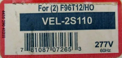 NEW ADVANCE BALLAST VEL-2S110 BALLAST VEL2S110