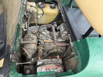 (1) 2017 E-Z-Go golf cart with a Kawasaki gas engine, model 625111G01, includes canopy, ball cover, ...