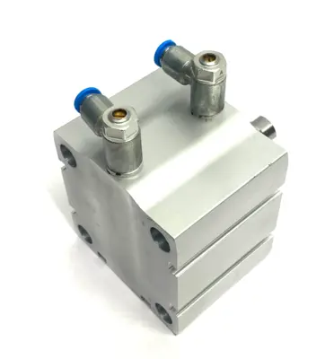 Used FESTO COMPACT CYLINDER 63MM BORE 25MM STROKE 5132667 Pneumatic Cylinders | Maverick Industrial Sales #1105591