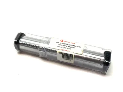 NEW VERMONT GAGE CHR XX REVERSIBLE LONG MASTER GAGE 24.949MM X 150.00MM