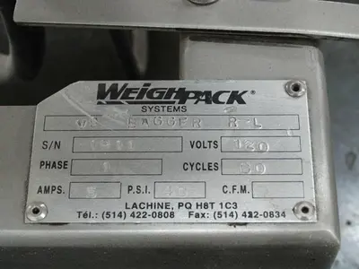 USED WEIGHPACK SYSTEMS INC. COUNTING DEVICE TW/TP