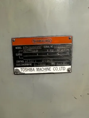 1979 TOSHIBA BT-10BR1PD Horizontal Boring Mill | Machine Tool Emporium (16)