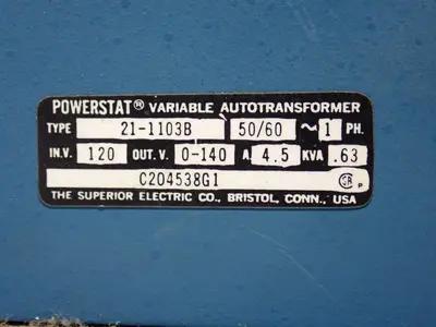 Used THE SUPERIOR ELEC CO 211103B Transformers Ohio US | HGR 24 #1284694
