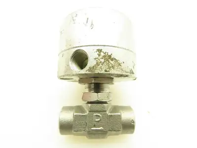 Parker 2F-V4L0-11AD-SS Series Pneumatic Inline Needle Valve 316 SS Air 1/8" Port