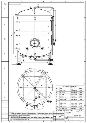 NEW STOCK BSV 60 BBL JACKETED BRITE TANK