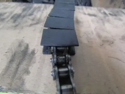 Rexnord 1843 Tab 1.25 1-1/4" BWR wide tabletop conveyor chain 1/2"Pitch 153ft Long