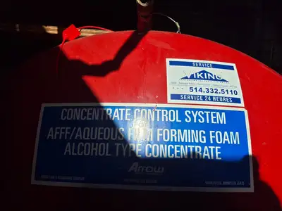 Containerized Foam Fire Suppression System w/ Deluge Valve, Potter Controls & Piping Manifold
