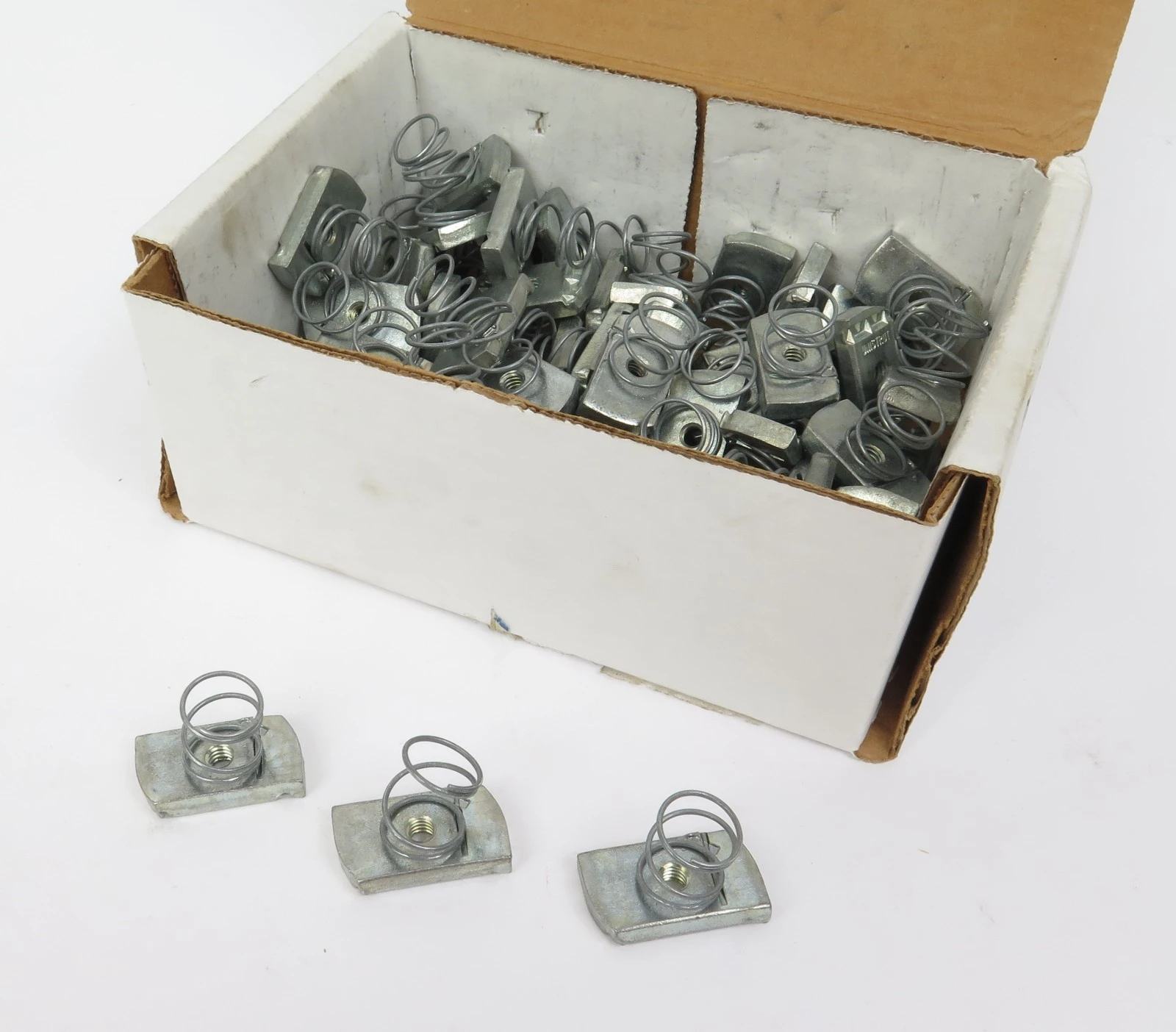 Unistrut P4006-1420EG 1/4" Channel Nut w Spring Lot ~60 Strut Hardware
