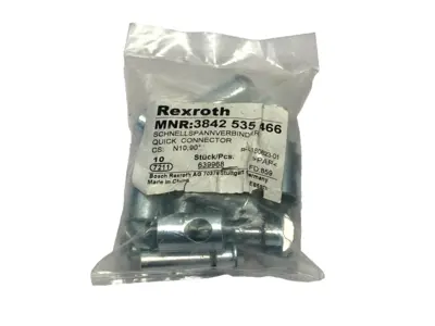 New | in-Stock Rexroth Quick Connector, Galvanized N10, 90° Steel, PACK OF 10 Misc Fasteners Michigan US | Maverick Industrial Sales #1419267
