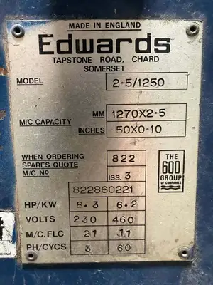 CLAUSING EDWARDS 2.5/1250 Shears-Power Squaring Mech. | Asset Exchange Corporation (5)
