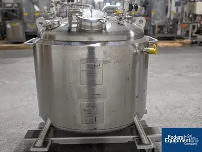 USED DCI Used 600 liter DCI Jacketed Receiver Vessel, Hastelloy C22, 45/150#
