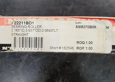 Spherical Roller Bearing No. 22211BD1