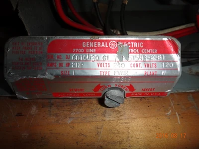 General Electric 7700 series size 1 Motor Control Buckets