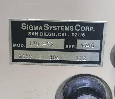USED 1997 SIGMA SYSTEMS 170MC-3