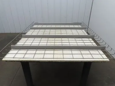 New Pallet Rack Wire Deck 48x58" Waterfall 4 Step Channel Racking 3000lb Mesh