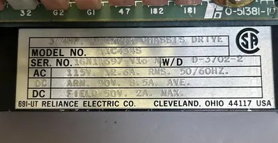Used RELIANCE ELECTRIC 11C434S Misc Electrical & Power Parts | Surplus Asset Holdings #1218758