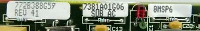 USED WESTINGHOUSE 772B388G59 CIRCUIT BOARD 7381A01G06