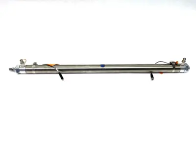 USED BIMBA PNEUMATIC CYLINDER 22" STROKE 1/4" BORE