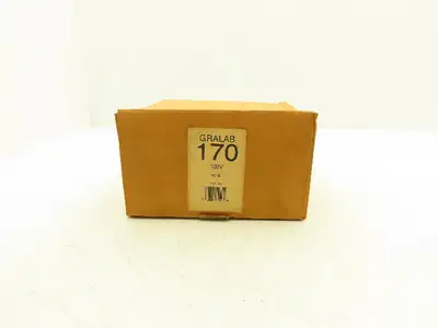 Gralab Model 170 Dual Scale Timer 8" Dial w/Buzzer Volume Control 60 Hour 120V