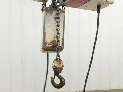 Coffing EC 4016 3 2 Ton Electric Chain Hoist 10' Travel 16 FPM 230/460 Volt 3 Ph