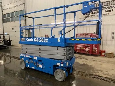 New | in-Stock 2026 GENIE GS-2632 E-DRIVE ELECTRIC SCISSOR LIFT Scissor Lifters Alberta CA | Adcock Equipment #1417998