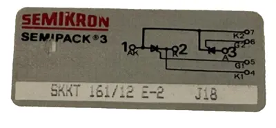 USED GE SEMIKRON SKKT 161/12E-2 J18