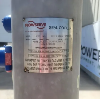 NEW FLOWSERVE PUMP SEAL COOLER / RESERVOIR