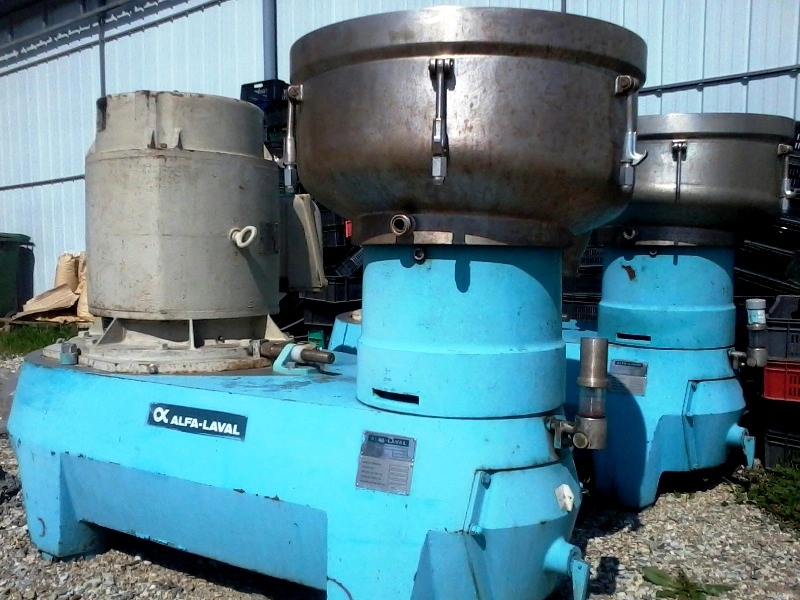 (2) Alfa-Laval FEUX 512U-31C nozzle centrifuges, 316SS.