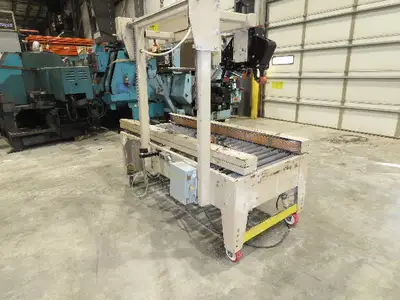 Bemistaper Dual Head Case Sealer 2" Box Tape Carton Sealing Machine Conveyor