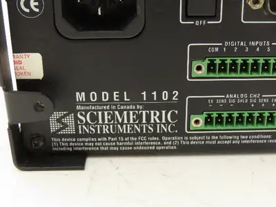Sciemetric 1102 Sigmeter Panel Meter 120VAC 30W
