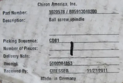 NEW NSK W5011G-36ZK1X-C5Z BALL SCREW SPINDLE W5011G36ZK1XC5Z B05913040200