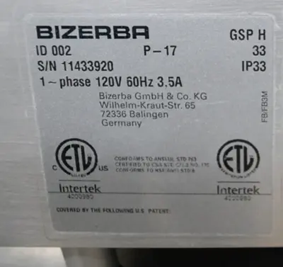 142-1274 Bizerba GSP H Heavy Duty Manual Deli Slicer