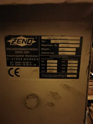 USED 2005 ZENO ZTLP600x1000